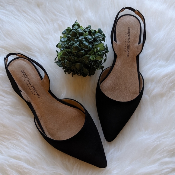 Christian Siriano Shoes - CRHISTIAN SIRIANO Black Flats Pointy Toe